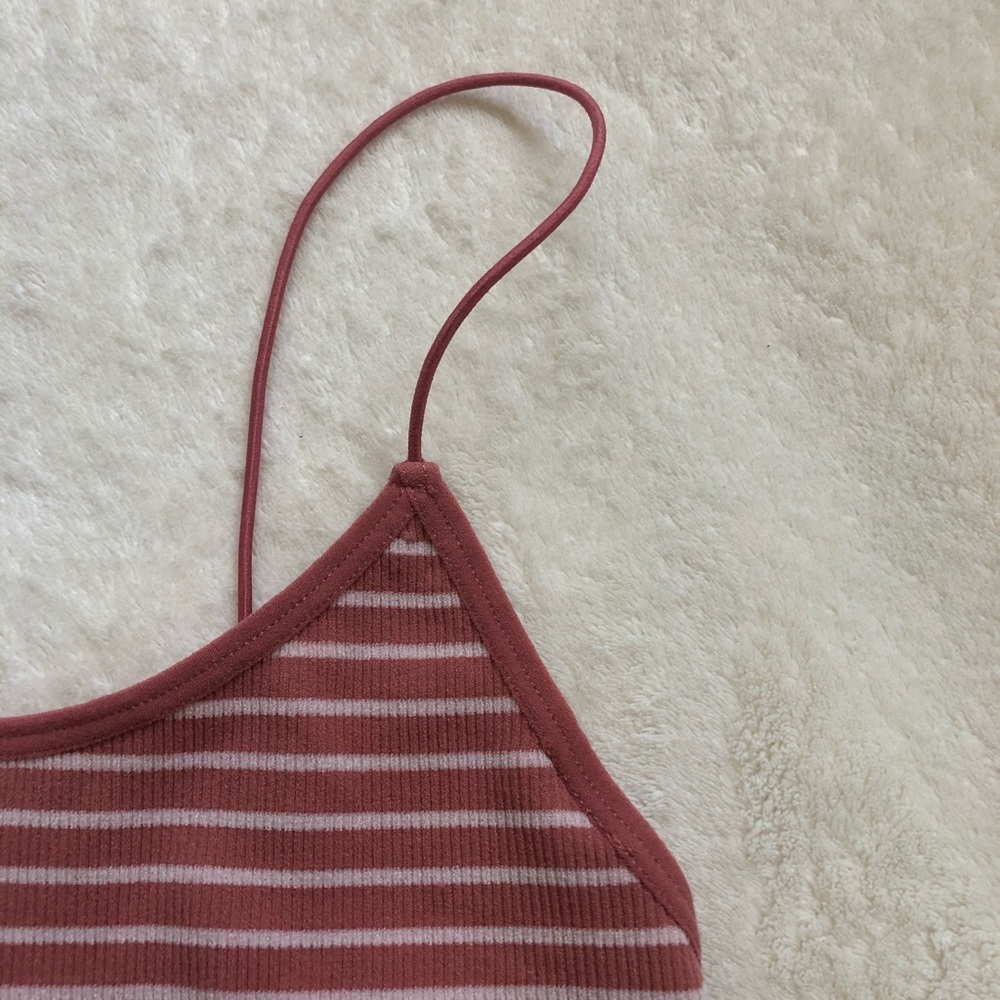 •Striped body suit